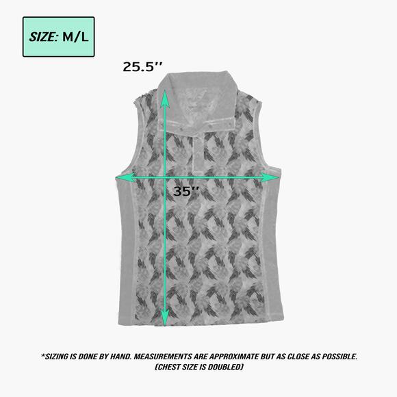 NWT LOHLA SPORT "The Sunny Palm" Sleeveless Polo Sport Top (Peony | Size M/L) - Picture 8 of 8